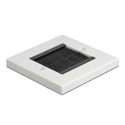 delock-cablemanagement-abdeckblende-86-x-86-mm-mit-schwarzen-burstenstreifen