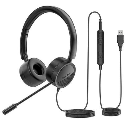 auriculares-new-bee-nb-h360-negro-con-microfono
