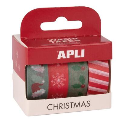 apli-christmas-pack-con-4-cintas-de-papel-washi-15mmx10m-tematica-navidena-4-disenos-diferentes-