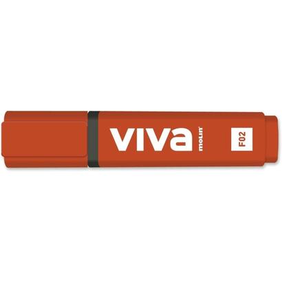 pack-de-10-unidades-molin-viva-marcador-fluorescente-trazo-entre-1-y-5mm-tinta-con-base-de-agua-rojo