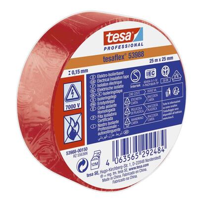 pack-de-2-unidades-cinta-aislante-homologada-roja-25m-x-25mm
