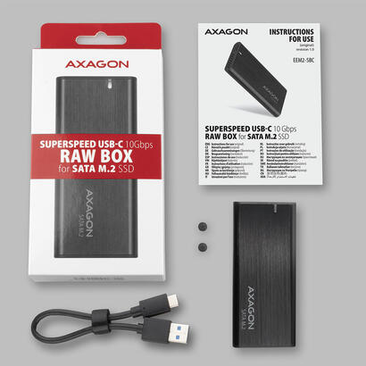 axagon-caja-externa-eem2-sbc-para-ssd-m2-usb-c-32-gen-2-negro