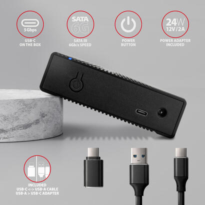 axagon-ee35-gtr-usb-c-5gbps-sata-6g-35-ribbed-box-black-usb-typ-c-caja-de-disco-duro-hdd-negro-35