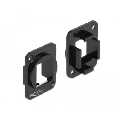 delock-86745-soporte-keystone-de-1-puerto-de-tipo-d-en-metal