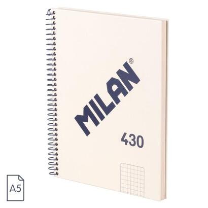 milan-serie-1918-cuaderno-espiral-formato-a5-cuadricula-5x5mm-80-hojas-de-95-grm2-microperforado-2-taladros-