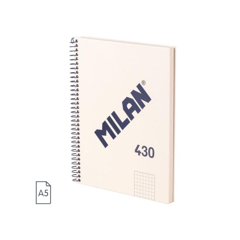 milan-serie-1918-cuaderno-espiral-formato-a5-cuadricula-5x5mm-80-hojas-de-95-grm2-microperforado-2-taladros-