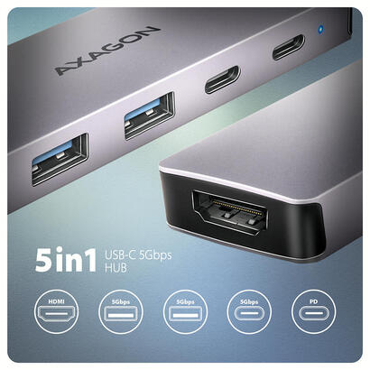 hmc-5h60-2xusb-a-hdmi4k-1x-usb-c-pd100w-usb-c