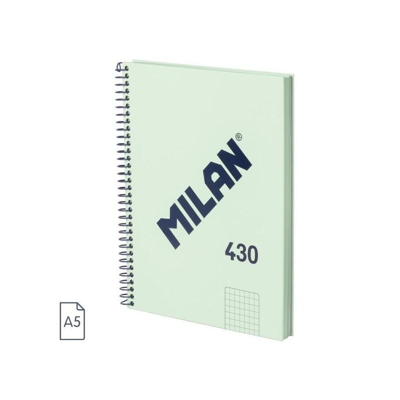 milan-serie-1918-cuaderno-espiral-formato-a5-cuadricula-5x5mm-80-hojas-de-95-grm2-microperforado-2-taladros-
