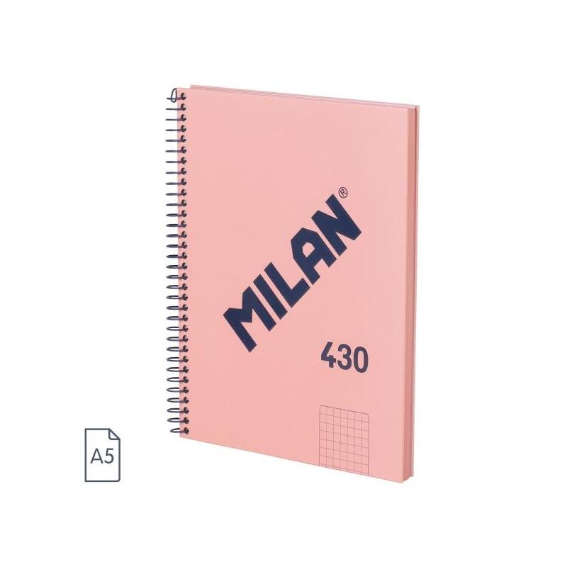 milan-serie-1918-cuaderno-espiral-formato-a5-cuadricula-5x5mm-80-hojas-de-95-grm2-microperforado-2-taladros-