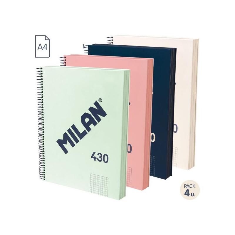 milan-serie-1918-pack-de-4-cuadernos-espiral-formato-a4-cuadricula-5x5mm-120-hojas-de-95-grm2-microperforado-4