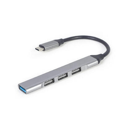 hub-gembird-usb-tipo-c-4-port-usb-usb3-x-1-port-usb2-x-3-ports-silver