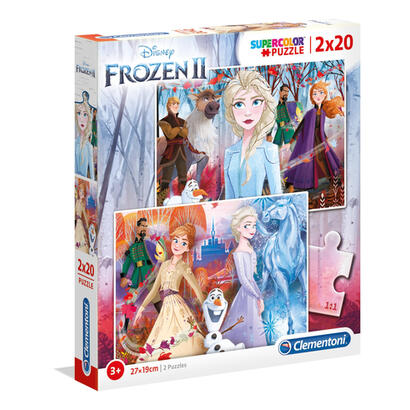puzzle-maxi-frozen-disney-2-2x20-piezas-doble-magia-de-arendelle