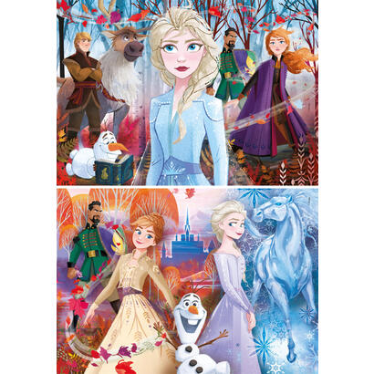 puzzle-maxi-frozen-disney-2-2x20-piezas-doble-magia-de-arendelle