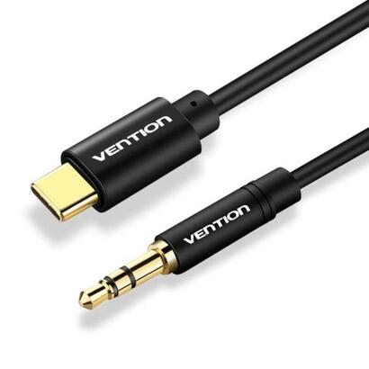 cable-conversor-audio-vention-bgabg-usb-tipo-c-macho-jack-35-macho-15m-negro