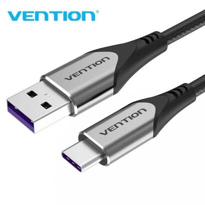 cable-usb-20-tipo-c-vention-cofhg-usb-tipo-c-macho-usb-macho-hasta-100w-480mbps-15m-gris