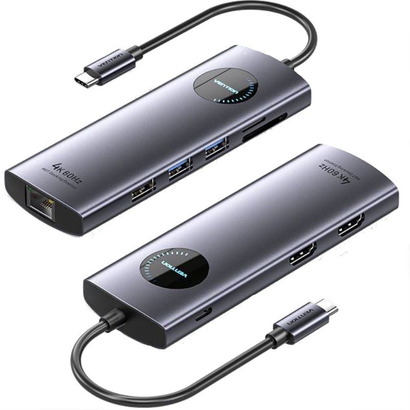 docking-usb-tipo-c-vention-tqvhb-2xhdmi-3xusb-1xrj45-1xlector-de-tarjetas-1xusb-tipo-c-pd-gris