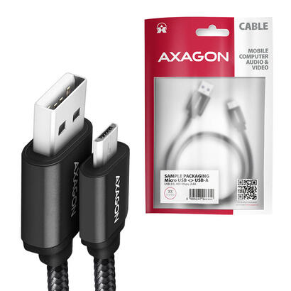 axagon-hmm-am10tb-cable-micro-usb-auf-usb-a-20-negro-1m