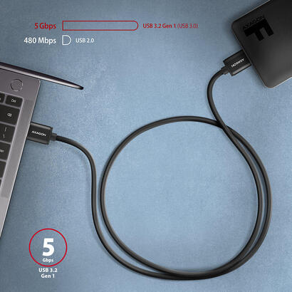 axagon-hmm3-am10ab-cable-micro-b-usb-auf-usb-a-32-gen-1-negro-1m