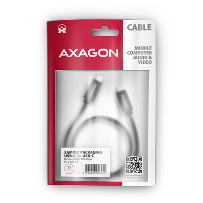 cable-axagon-hcm2-cm20ab-lade-usb-c-zu-usb-c-20-2-m-pd-240-w-5-a-alu-negro cable-axagon-hcm2-cm20ab-lade-usb-c-zu-usb-c-20-2-m-pd-240-w-5-a-alu-negro