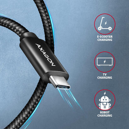 cable-axagon-usb-c-to-usb-c-25m-240wbraid-blk-bucm2-cm25ab