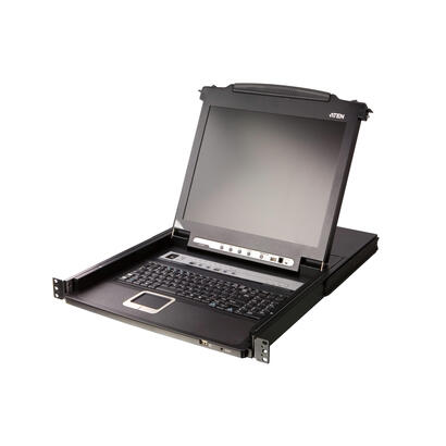 aten-consola-cl5708m-spanish-keyboard-2x-k06-sg-8-port-single-rail-17-lcd-kvm-switch-with-usb-peripheral-support-broadcast-mode-