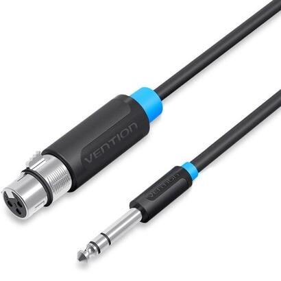 cable-estereo-vention-bbebf-jack-65-macho-xlr-hembra-1m-negro