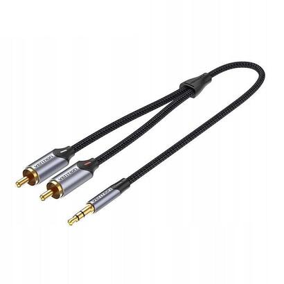 vention-bcnbj-2-x-rca-cinch-do-minijack-35mm-5m-w-oplocie-czarny