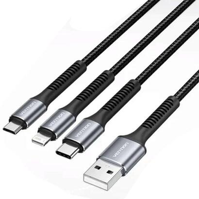 cable-usb-tipo-c-lightning-vention-h18bav-usb-tipo-c-macho-lightning-macho-microusb-macho-usb-macho-12m-negro