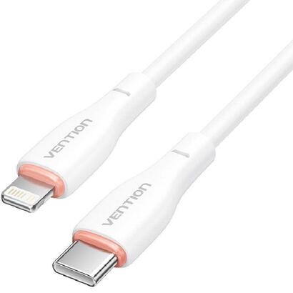cable-usb-tipo-c-lightning-vention-h28wf-usb-tipo-c-macho-lightning-macho-1m-blanco