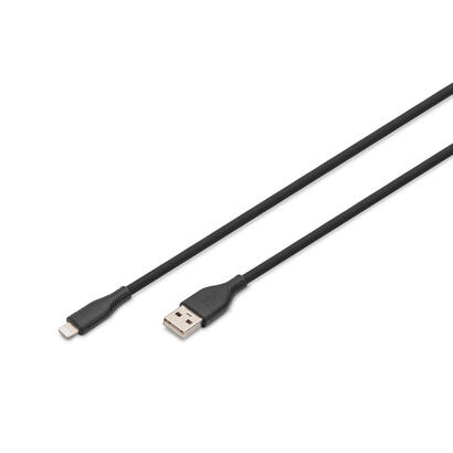 digitus-cable-de-conexion-lightning-de-silicona-usb-a-lightning-1m-negro