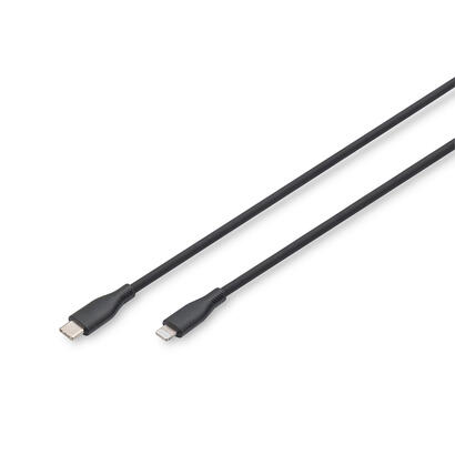 digitus-cable-de-conexion-lightning-de-silicona-usb-c-lightning-05-m-negro