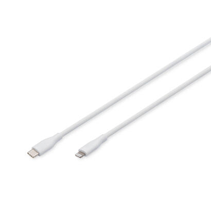 digitus-cable-de-conexion-lightning-de-silicona-usb-c-lightning-05-m-blanco