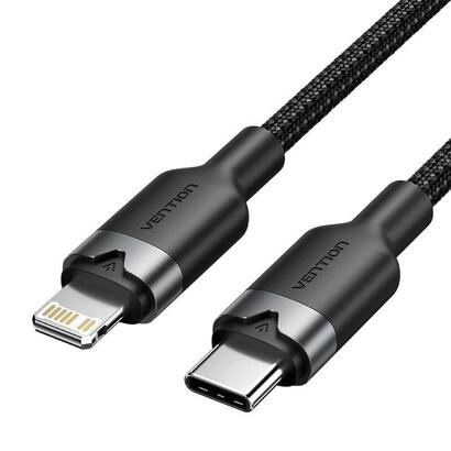 cable-usb-tipo-c-lightning-vention-lalbf-usb-tipo-c-macho-lightning-macho-27w-480mbps-1m-negro