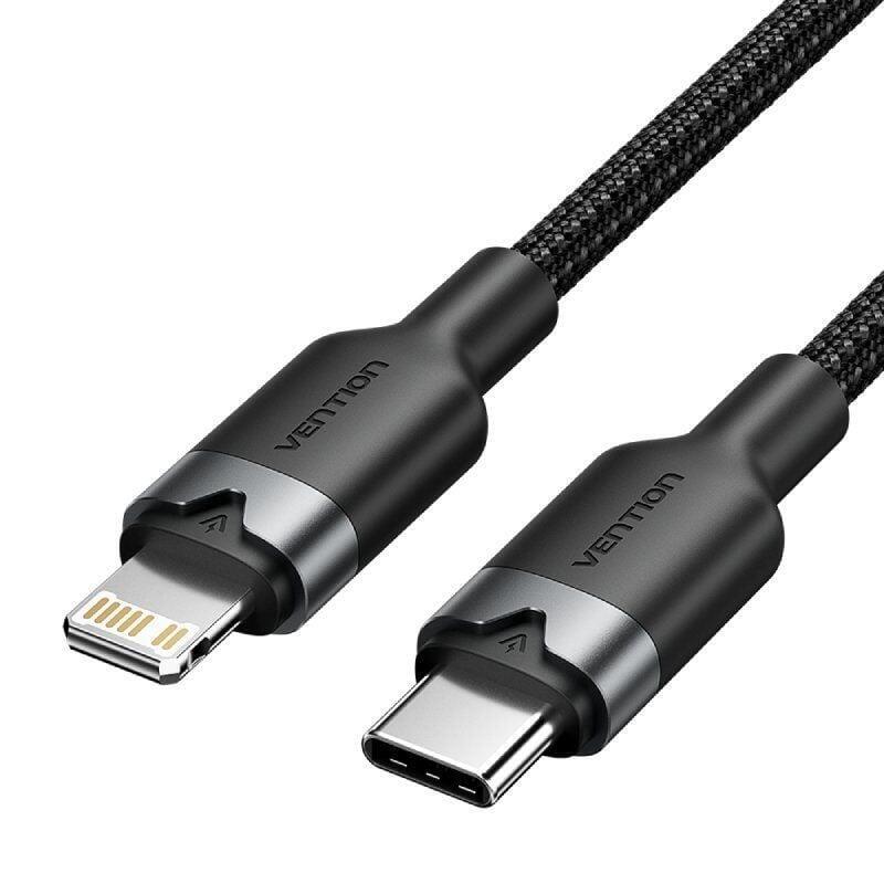 cable-usb-tipo-c-lightning-vention-lalbf-usb-tipo-c-macho-lightning-macho-27w-480mbps-1m-negro