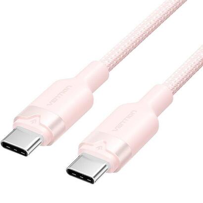 cable-usb-20-tipo-c-3a-vention-trdph-usb-tipo-c-macho-usb-tipo-c-macho-hasta-60w-480mbps-2m-rosa