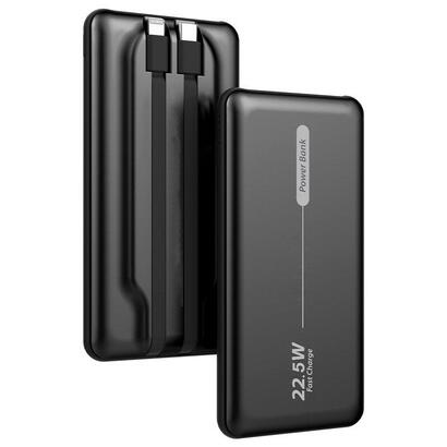 cool-bateria-externa-universal-power-bank-10000-mah-pd-225w-2-cables-negro