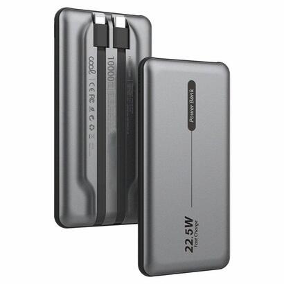 cool-bateria-externa-universal-power-bank-10000-mah-pd-225w-2-cables-gris