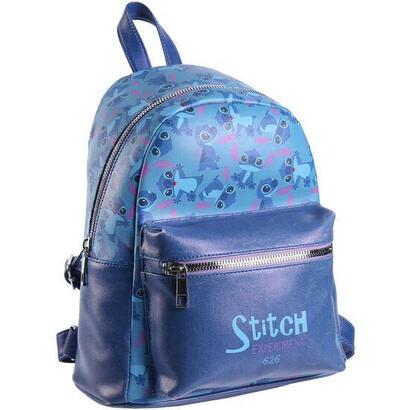 mochila-casual-moda-polipiel-stitch-blue