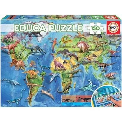 puzzle-educa-150-pzas-mapa-dinosaurios