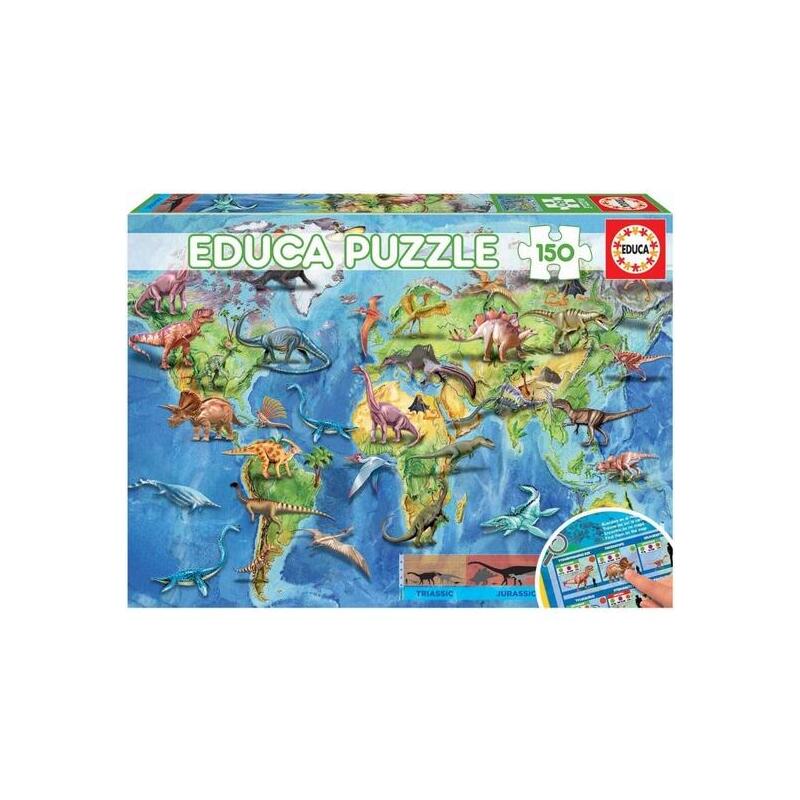 puzzle-educa-150-pzas-mapa-dinosaurios