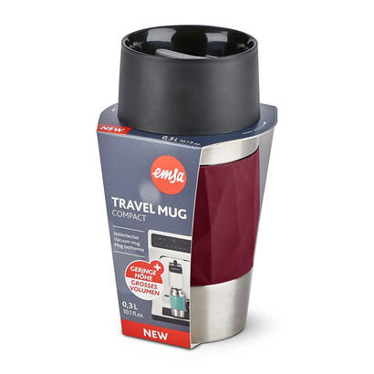emsa-travel-mug-taza-termica-compacta-03-litros-rojo-vino-tapon-de-rosca-n2160900