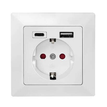logilink-pa0262-toma-de-corriente-cee-73-usb-blanco
