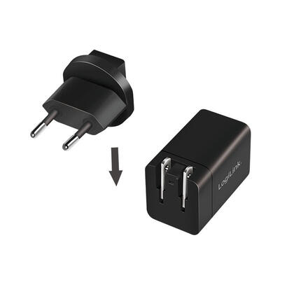 logilink-usb-travel-charger-usb-af-usb-cf-pa0301