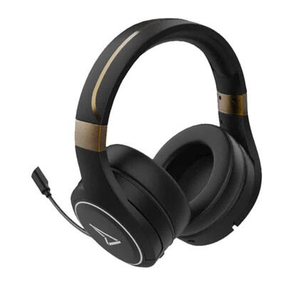 auriculares-lexip-metaltech-inalambrico-y-alambrico-juego-negro-oro