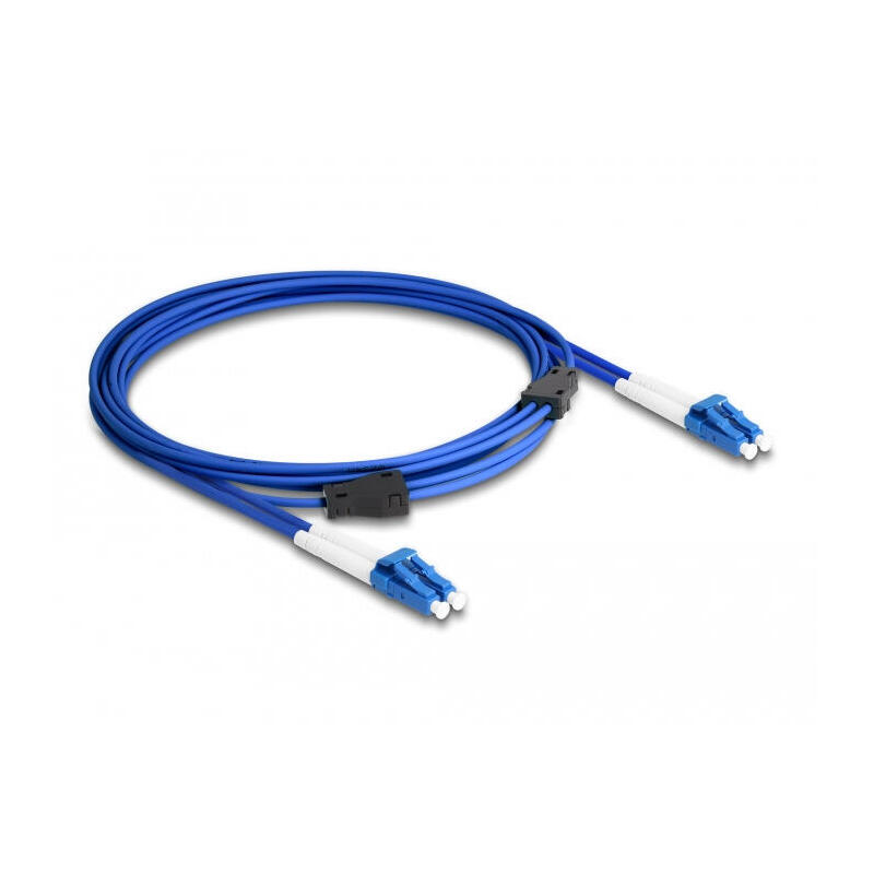 cable-delock-87921-de-fibra-optica-con-cobertura-metalica-lc-duplex-a-lc-duplex-monomodo-os2-3-m cable-delock-87921-de-fibra-optica-con-cobertura-metalica-lc-duplex-a-lc-duplex-monomodo-os2-3-m
