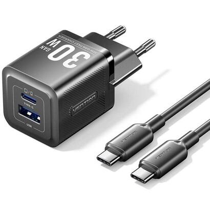 cargador-gan-de-pared-vention-tz-feqb0-eu-01-1xusb-tipo-c-1xusb-cable-usb-tipo-c-30w