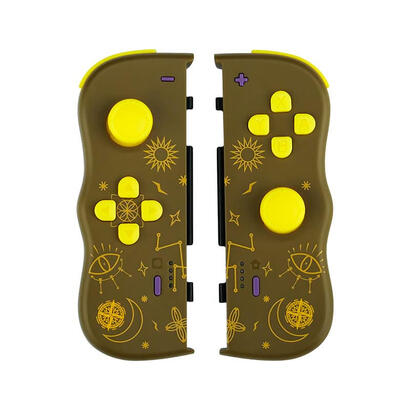 lexip-jvaswi00102-mando-y-volante-marron-amarillo-bluetooth-gamepad-analogicodigital-oled