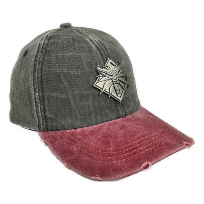 gorra-de-beisbol-vintage-de-the-witcher-3-color-negro-y-burdeos-good-loot
