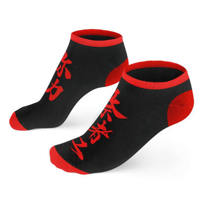 good-loot-assassin-s-creed-shadows-calcetines-tobilleros-negro-rojo