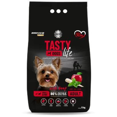 biofeed-tasty-dogs-life-adult-small-with-beef-8kg